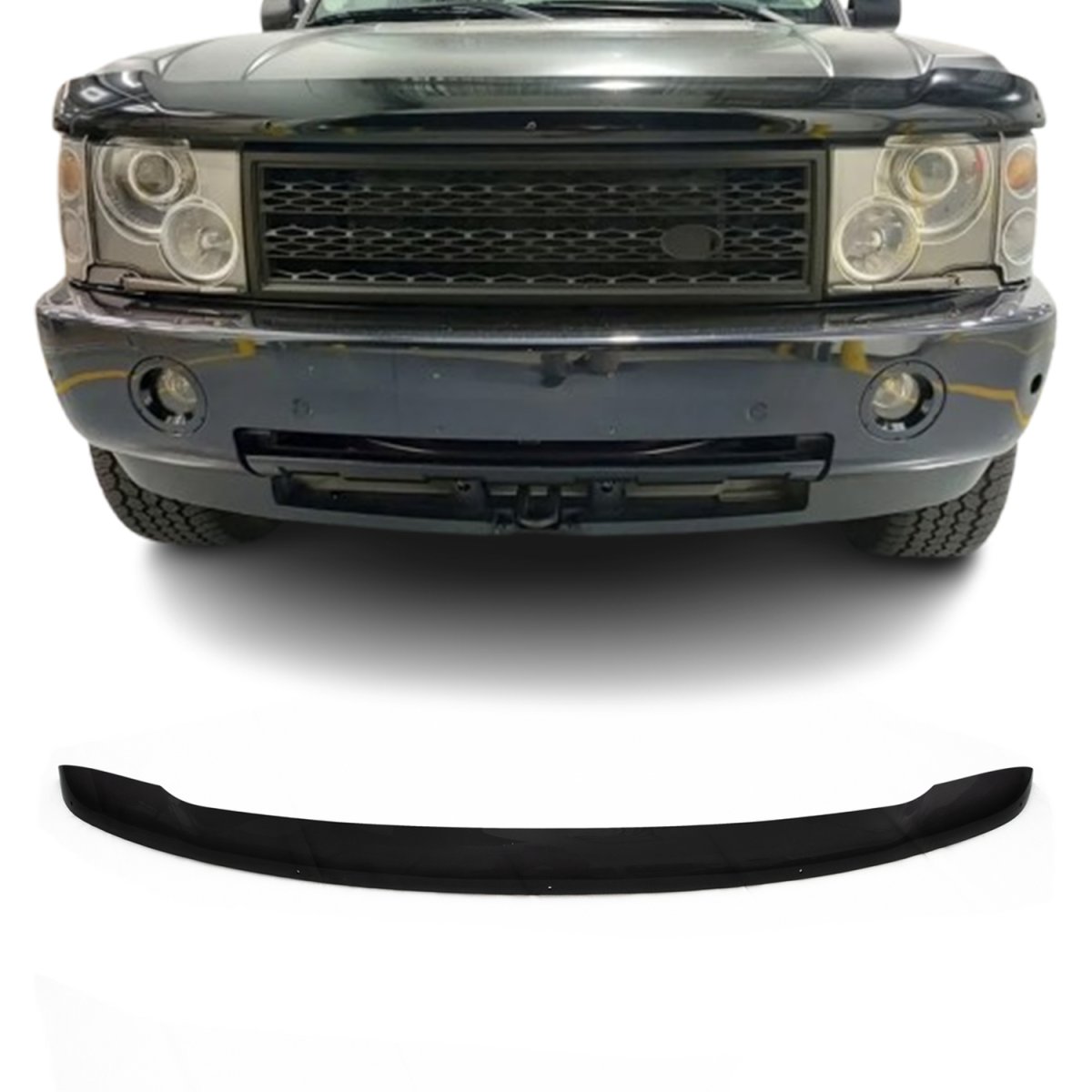 Land Rover Range Rover Hood Deflector - Omac - Acrylic - Black - '03-'12